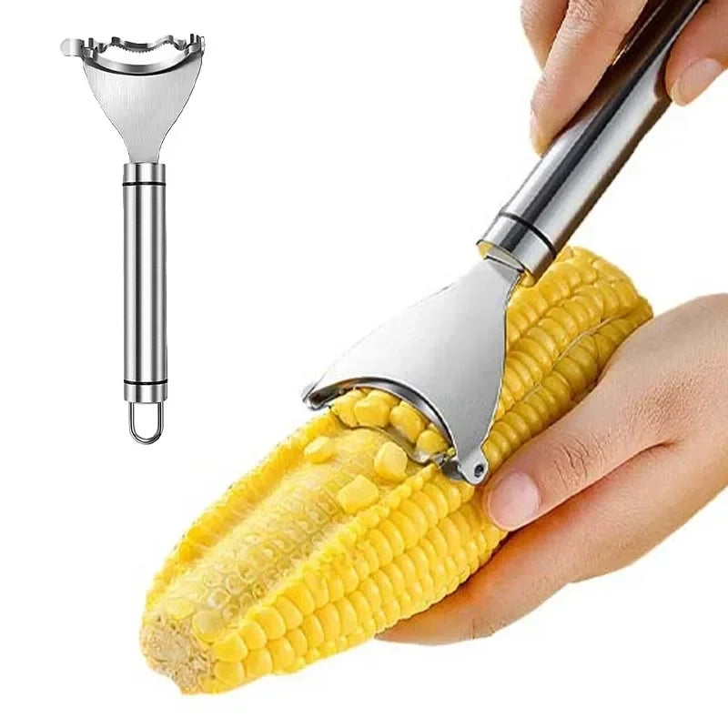 Stainless Steel Corn Stripper Peeler Cob Cutter Thresher Corn Stripper Fruit Vegetable Tools Cooking Tools Kitchen Accessories
